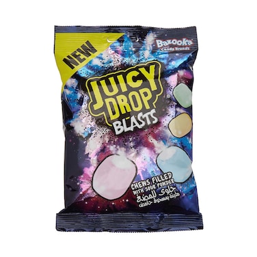 Bazooka Juicy Drop Blasts Chews Filled With Sour Powder 120g