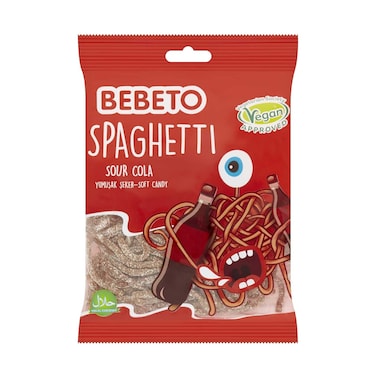 Bebeto Spaghetti Sour Cola Soft Candy 80g