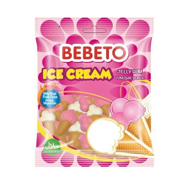 Bebeto Ice Cream Jelly Gum 80g
