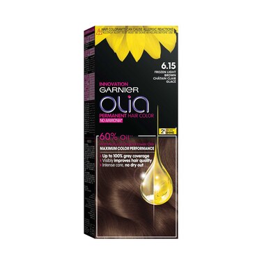 Garnier Olia No Ammonia Permanent Hair Color Frozen Light Brown 6.15