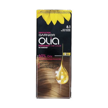 Garnier Olia No Ammonia Permanent Hair Color Ash Blonde 8.1