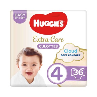 Huggies Extra Care Culottes Size 4 9-14 kg 36 Diaper Pants