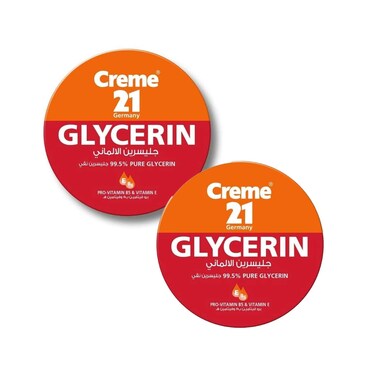 Cr&egrave;me 21 Glycerin Cream 125mlx2 Pieces