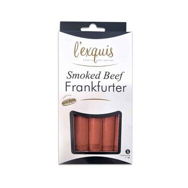 Lexquis Smoked Beef Frankfurter Hotdog 375g