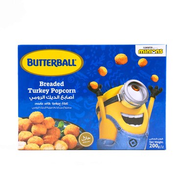 Butterball Frozen Minions Breaded Turkey Popcorn 200g