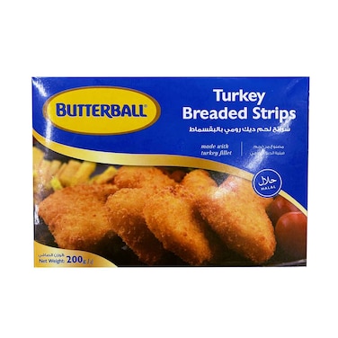 Butterball Frozen Turkey Breaded Strips 200g