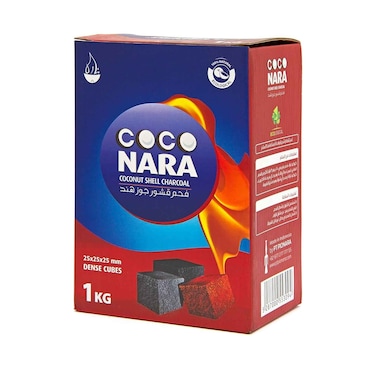 Coco Nara Coconut Shell Charcoal Dense Cubes 1kg