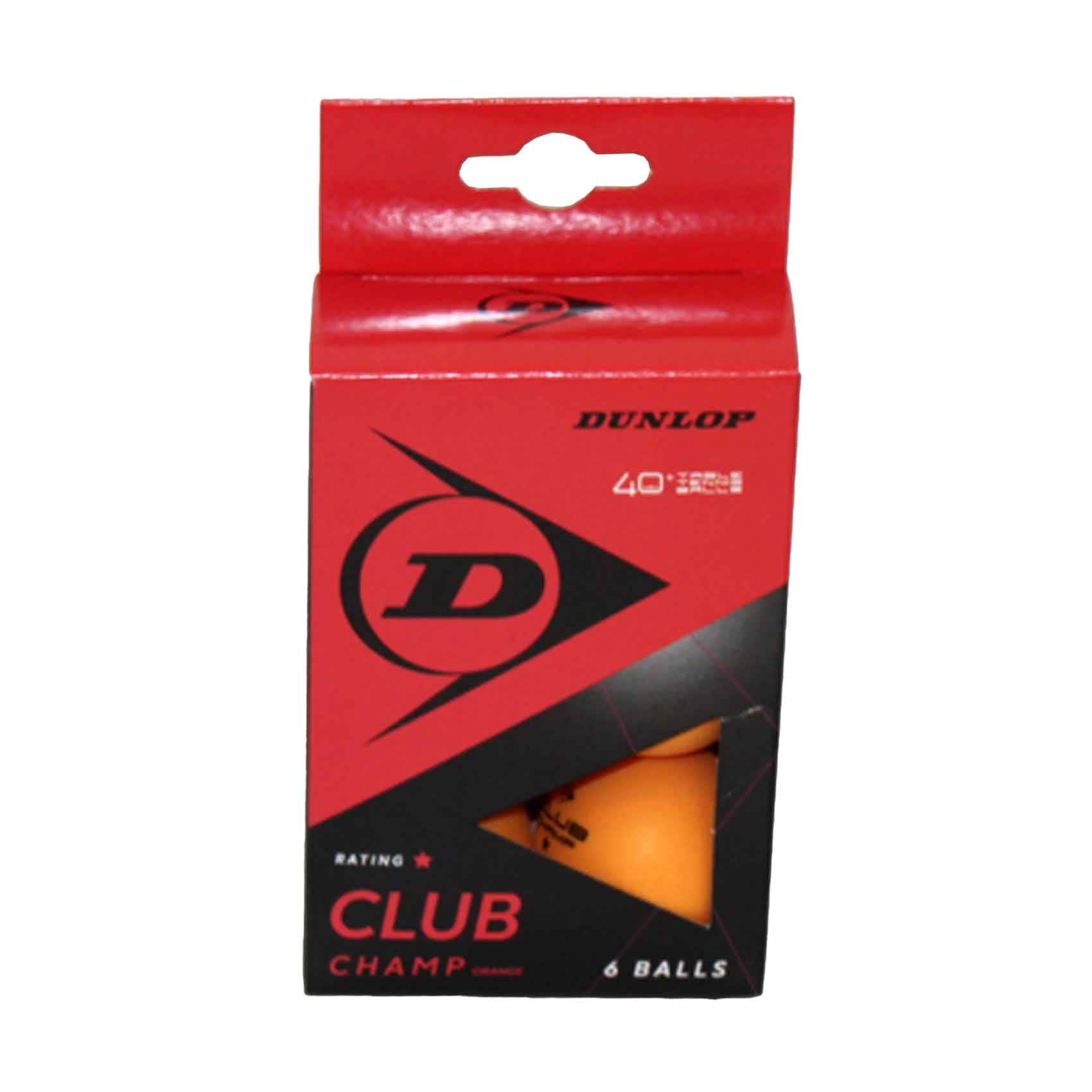 Dunlop 40+ Nitro Glow Table Tennis Balls, 6 Pieces