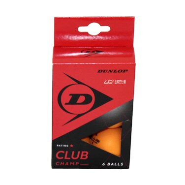 Dunlop 40+ Nitro Glow Table Tennis Balls, 6 Pieces