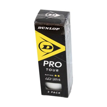 Dunlop 40+ Pro Table Tennis Balls, 3 Pieces