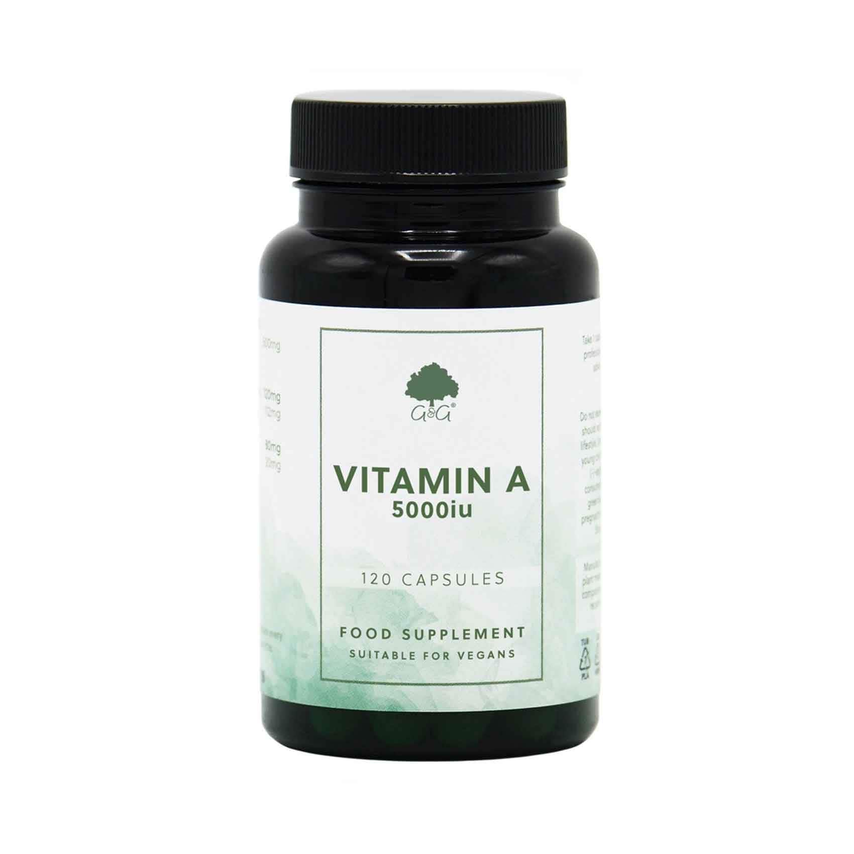 G&G Vitamin A 5000IU 120 Capsules