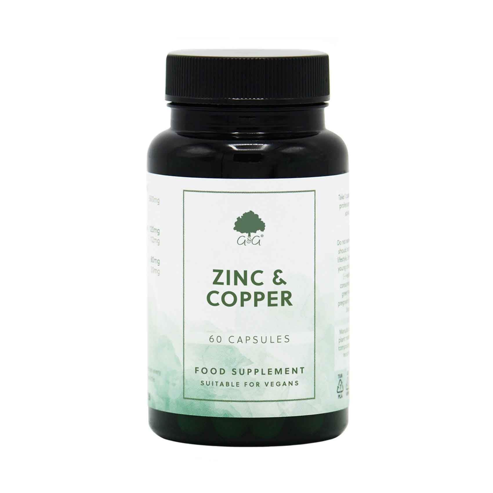 G&G Zinc & Copper Food Supplement 60 Capsules