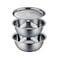 Stainless Steel Drain Basin 3Pcs Set 26Cm