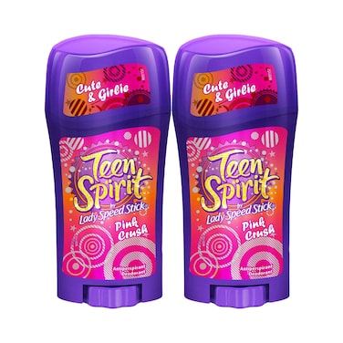 Lady Speed Deodorant Stick Teen Spirit Pink Crush Antiperspirant 65gx2 Pieces