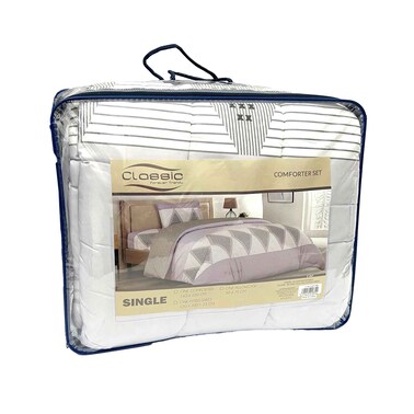 طقم لحاف كلاسيكي حجم مفرد متنوع