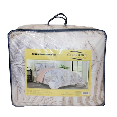 Classic Comforter Set King 220X240 4 Pieces