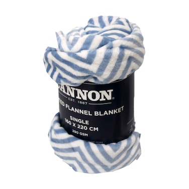 Cannon Blanket Single 160X220cm Flnnel