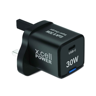 Xcell Wall Charger  Gan 30W 1C  Black