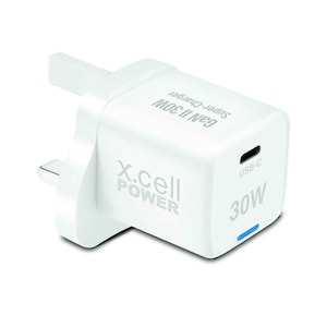 Xcell Wall Charger Gan 30W 1C White