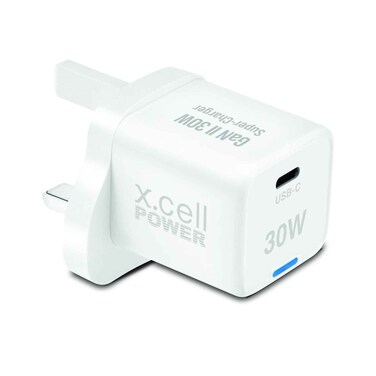 Xcell Wall Charger  Gan 30W 1C  White