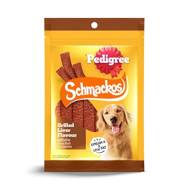 Pedigree Schmackos Grilled Liver Flavour Dog Treats 70g