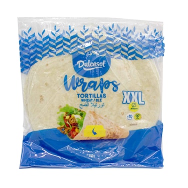 Dulcesol Wraps Wheat Tortillas 800g