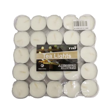 Tea Light Candles 50 Pieces Assorted