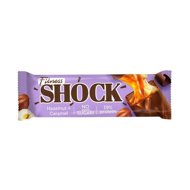 Fitness Shock No Added Sugar With Hazelnut &amp; Caramel Bar 50g