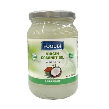 فود بي زيت جوز الهند البكر معصور على البارد 500 مل