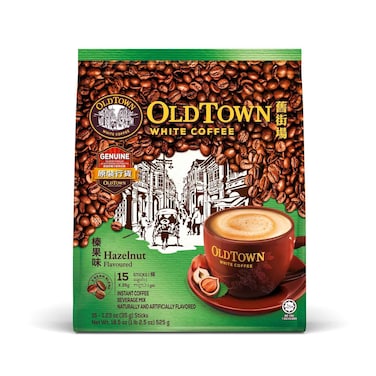 Old Town White Coffee Stick Hazelnut 35gx15 Pieces