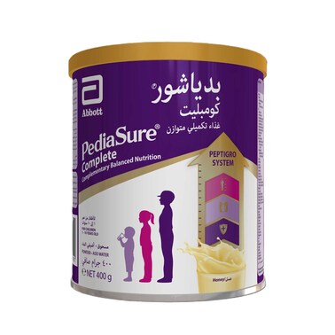 Pediasure Complete Complementary Balanced Nutrition Powder Milk Honey For 1 to 10 Years old 400g