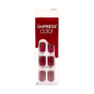 قبلة إمبيس اللون الصحافة على مانيكير اللون الأحمر الأظافر