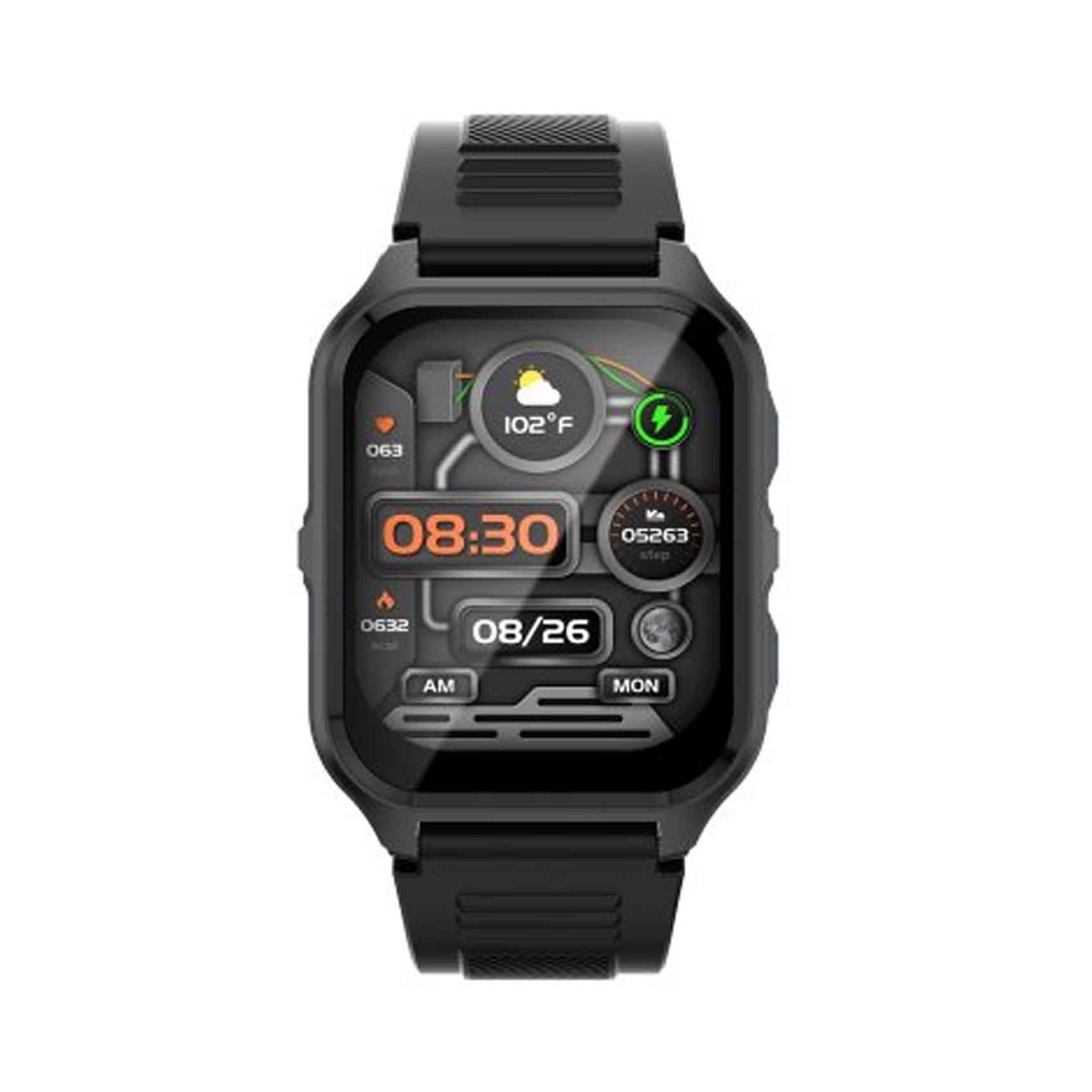 Platinum Hale Smart Watch Bluetooth Call Black