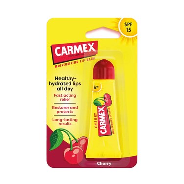 Carmex Moisturising Lip Balm Tube Cherry 10g