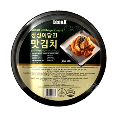 Lee&amp;K Sliced Cabbage Kimchi 200g