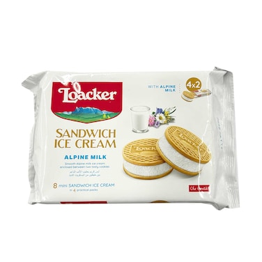 Loacker Sandwich Ice Cream With Alpine Milk 264g
