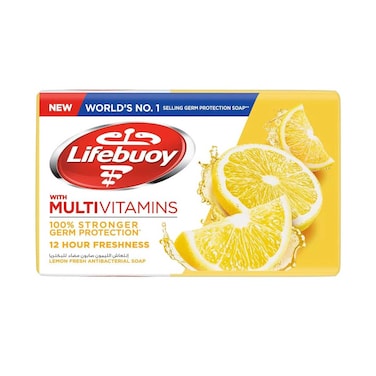 لايفبوي صابون مضاد للبكتيريا ليمون طازج مع فيتامينات متعددة 125 غرام