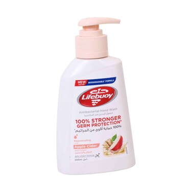 Lifebuoy  Rejuvenating  Apple Cider And Ginger Antibacterial  Hand wash  200ml