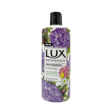 Lux Botanicals Shower Gel Fig Extract &amp; Geranium Oil 500ml