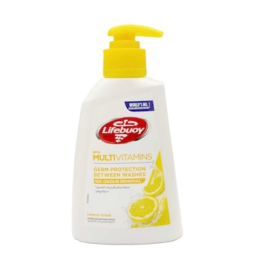 Lifebuoy Antibacterial Hand Wash Lemon Fresh With Multivitamins 200ml