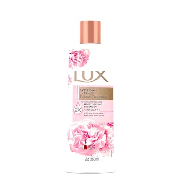 Lux Mositurising Body Wash Soft Rose 250ml