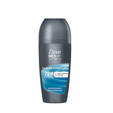 Dove Deodorant Roll On Care Advanced Antiperspirant Clean Comfort 50ml