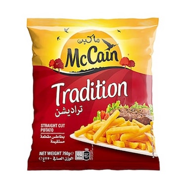 McCain Frozen Tradition Straight Cut Potato French Fries 750g