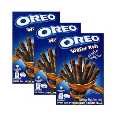 Oreo Wafer Roll Assorted 54gx3 Pieces
