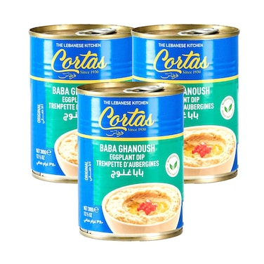 Cortas Baba Ghanoush Eggplant Dip 380gx3 Pieces