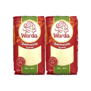 Warda Fine Semolina 1kgx2 Pieces