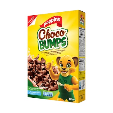 Poppins Choco Bumps Cereals With Chocolate Flavored Toasted Wheat Cereals 350g