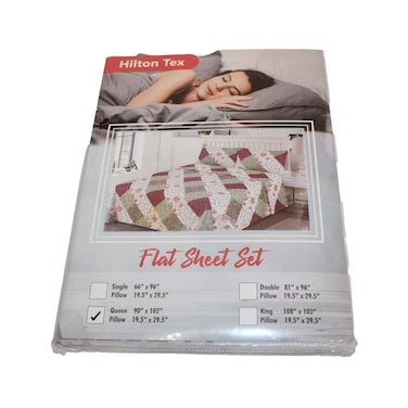 ملاءة سرير  كوين + 2 غطاء وسادة