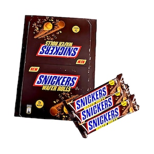 Snickers Wafer Rolls With Peanut Flavored Cream Filling 24gx24 Pieces