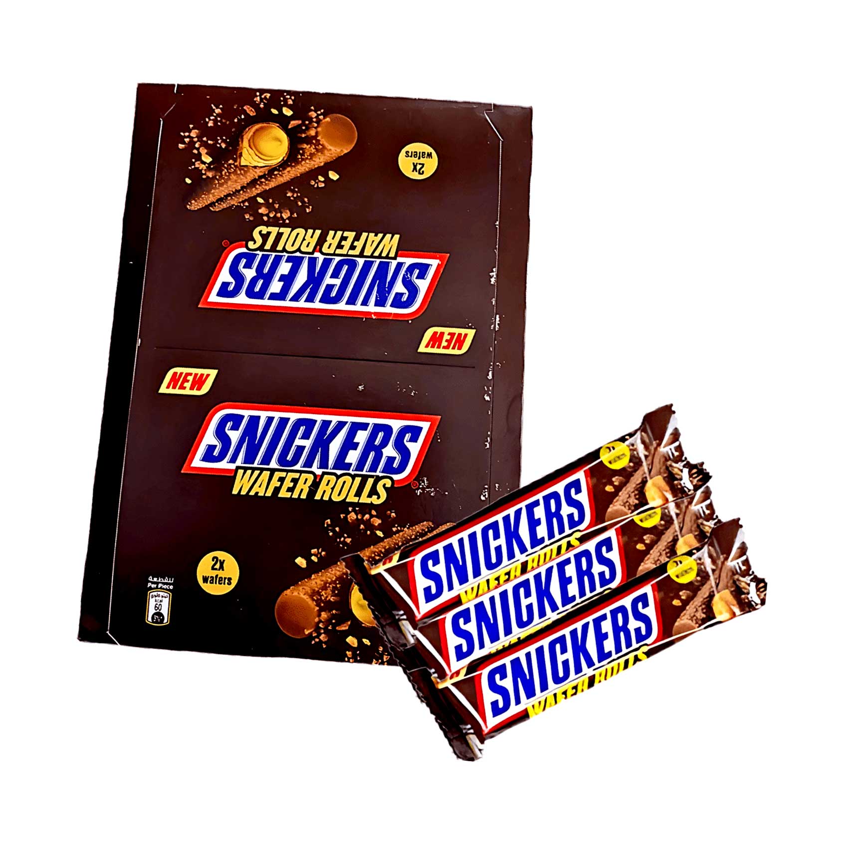 Snickers Wafer Rolls With Peanut Flavored Cream Filling 24gx24 Pieces